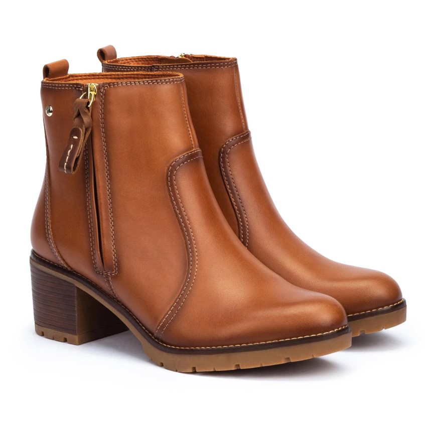 Women's Pikolinos LLANES Ankle Boots Brown | NZ I7809A1